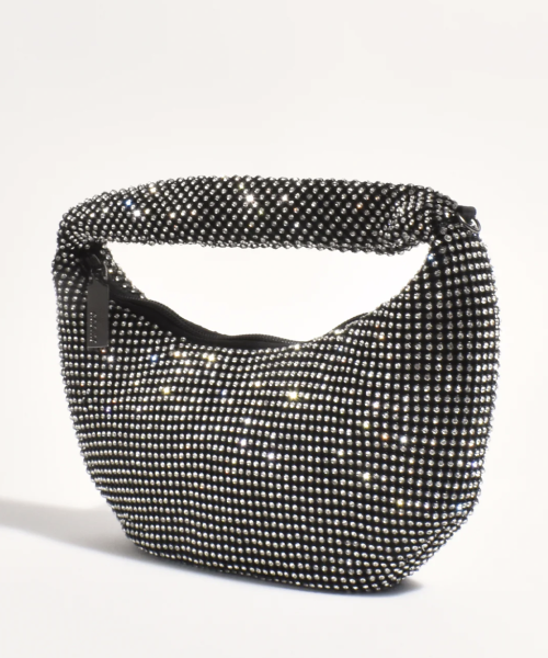 Alternative view of Mini Rhinestone Saddle Bag